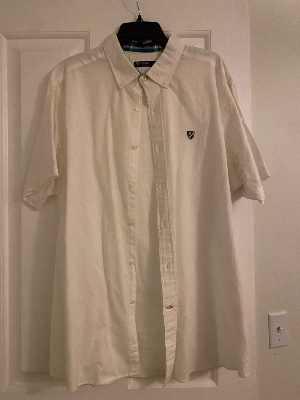 Daniel Cremieux white Short-Sleeve Button-Down Shirt